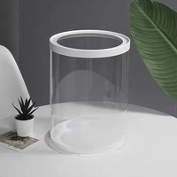 Boîte à gâteaux transparente trois-en-un, emballage de gâteau, boîte à gâteaux ronde transparente, vente en gros