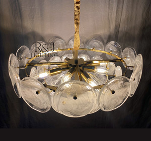 <span class=keywords><strong>Lampadario</strong></span> in <span class=keywords><strong>Vetro</strong></span> Colorato <span class=keywords><strong>Vintage</strong></span> Francese a LED Rotondo di Design per Camera da Letto, Sala da Pranzo, Villa, Illuminazione a Soffitto per Scale - Product Image 5