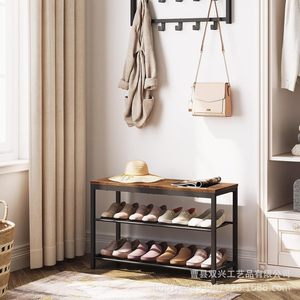 Wooden Multi Layer <b>Shoe</b> Cabinet With Seating Entryway <b>Storage</b> Bench <b>Space</b> <b>Saving</b> <b>Shoe</b> Rack For Living Room - Product Image 1