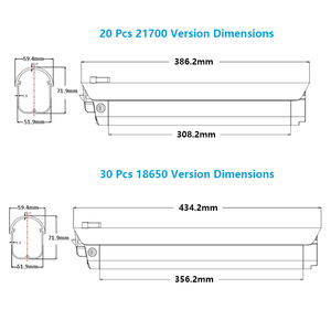 Vente en gros 21700 cellules 36V 7.8Ah 10.5Ah Black Eagle Lithium Ion Ebike Batterie pour <span class=keywords><strong>Aventon</strong></span> Soltera Himo C30S - Product Image 4