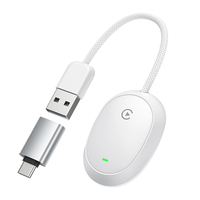 Adaptador KYERE Mini con Cable para CarPlay y Android Auto con Conexión Bluetooth, Dongle USB Portátil para Autos BMW, Conducción Segura