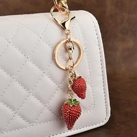Leuke Aardbei Sleutelhanger Tas Bedels Handtas Bedels Voor Portemonnees Sleutelhangers Accessoires Voor Vrouwen Valentijn Geschenken