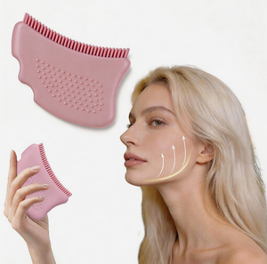 Cepillo de Silicona para Drenaje Linfático, Masajeador Facial para Contorno, Cepillo de Masaje para Cuidado Facial y del Cuello - Product Image 1