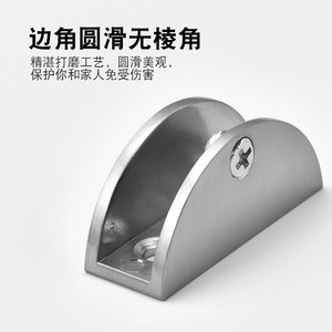 Soporte de acero inoxidable para vidrio, soporte de estante cuadrado engrosado tipo pico de pato para fijación en el baño - Product Image 4