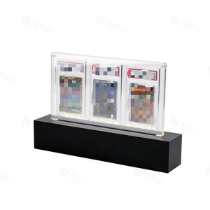 Présentoir de cartes en acrylique avec éclairage LED, présentoir de cartes à collectionner LED, présentoir de cartes gradées en acrylique - Product Image 3