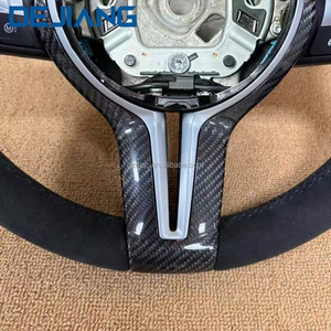 Volante Sportivo M in Fibra di Carbonio e Finta Pelle per <span class=keywords><strong>BMW</strong></span> X1 X2 X3 F30 F10 F21 F22 F15 F16 F45 F32 F33 E70 E90, Fornitura Diretta dalla Fabbrica - Product Image 6