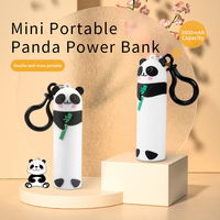 Porte-clés personnalisé en forme de Panda, cadeau promotionnel d'urgence 2600mAh chargeur Portable Mini banque d'alimentation