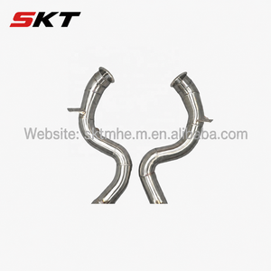 Downpipe สำหรับ Mercedes-Benz W222 S63 AMG M177 4.0 V8สแตนเลสท่อด้านหน้าปัดเสร็จ - Product Image 4