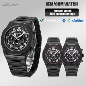 Reloj de Lujo para Hombre, Elegante y Moderno, de Cuarzo, Acero Inoxidable, Cristal de Zafiro, Resistente al Agua 5 Bar, Estilo Ejecutivo, Personalizable - Product Image 2