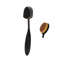 Meilleur OEM de brosse à dents simple faite à la main synthétique noire de brosse de maquillage