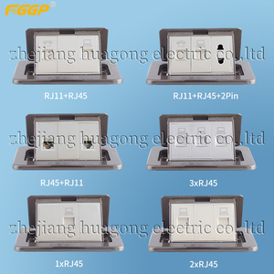 Thép Không Gỉ Pop Up Dữ Liệu Điện Tầng Hộp Ổ Cắm Hộp Sàn Gắn Với Rj45 <span class=keywords><strong>Cat6</strong></span> - Product Image 6