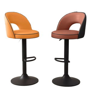 Silla <span class=keywords><strong>de</strong></span> Bar giratoria <span class=keywords><strong>de</strong></span> diseño moderno, Taburetes <span class=keywords><strong>de</strong></span> Bar <span class=keywords><strong>de</strong></span> cuero genuino y sillas altas <span class=keywords><strong>para</strong></span> cocina, <span class=keywords><strong>para</strong></span> uso en el hogar, Bar y Hotel - Product Image 1
