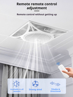 Ventilateur de plafond Angry Tiger, design intégré avec télécommande, circulation d'air pour la maison, le bureau et les espaces commerciaux