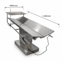 Table d'opération vétérinaire électrique en acier inoxydable 304 en forme de V, table chirurgicale pour animaux de compagnie avec contrôle de la température pour clinique vétérinaire