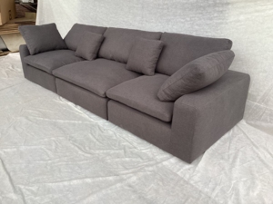 Màu vàng cắt <span class=keywords><strong>sofa</strong></span> thiết lập cho phòng khách mini & dài phong cách vải bọc ghế nhiều tùy chọn - Product Image 2