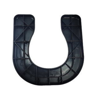 Asiento de Inodoro en Forma de U Shi Hong, Color Negro y Gris, para Personas Mayores y Mujeres Embarazadas, Material PP - Product Image 1