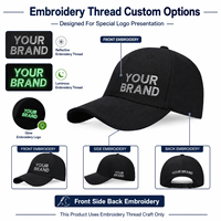Casquette de baseball personnalisée avec broderie réfléchissante et logo lumineux pour la sécurité des équipes sportives nocturnes en extérieur et la promotion