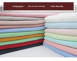 Couches pour bébés 100% coton biologique peigné, en mousseline tissée, <span class=keywords><strong>double</strong></span> couche, crêpe, <span class=keywords><strong>double</strong></span> face, respirantes, écologiques, unies, poids moyen - Product Image 2