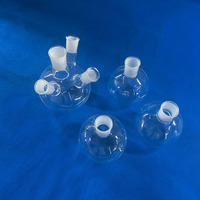 Flacon en verre de quartz transparent personnalisé, récipient de laboratoire à haute stabilité et résistance à la corrosion