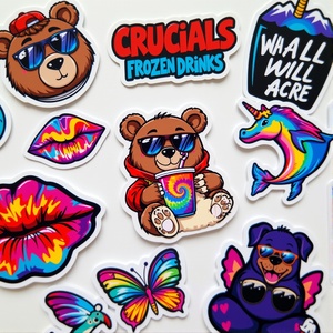 Etiqueta Adhesiva con Logotipo de Marca, Impresión Personalizada, <span class=keywords><strong>Vinilo</strong></span> Impermeable, Troquelado, Adhesivos <span class=keywords><strong>Individuales</strong></span> Personalizados - Product Image 6
