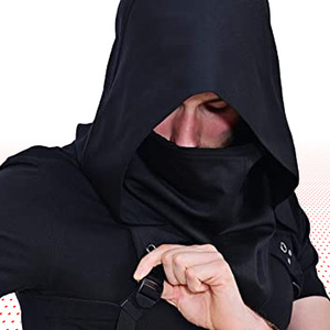 Gorro Cyberpunk con capucha, capa blanca, disfraz de cosplay, estilo callejero, disfraz para juegos de rol, talla para adultos, primavera 2022 - Product Image 3