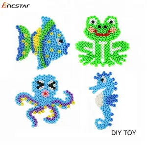 Bricstar新产品无毒塑料diy 5毫米保险丝和perler珠，保险丝珠