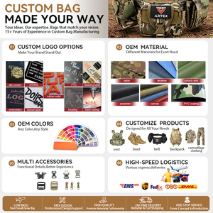 เสื้อกั๊กยุทธวิธีแบบมีแผ่นรองรับ ทำจากไนลอน 1000D ระบบ Molle  แบบปลดเร็ว  สำหรับใช้งานทั่วไป  โรงงานผลิตแบบ OEM ODM - Product Image 6