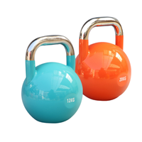 Kettlebell en acier RUIBO avec logo personnalisé, usage commercial, finition en acier peint durable, fabriqué en Chine, emballé en carton pour la musculation