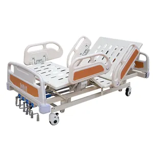 Tempat tidur sabit manual icu multi-fungsi dapat diatur tempat tidur medis orang tua perawatan rumah 2 fungsi tempat tidur perawatan rumah sakit
