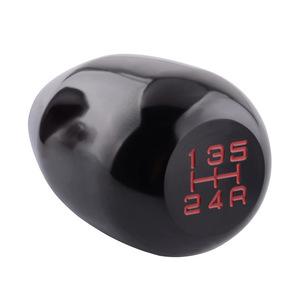 Poignée de levier de vitesses en alliage d'aluminium Auso-Racing, 5 vitesses, boîte de vitesses manuelle, rouge, bleu, noir, argent - Product Image 3