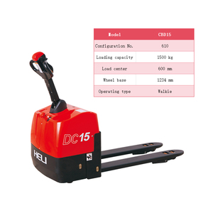 Transpaleta Eléctrica CBD15-610 Mini de 1500 kg, Acero Inoxidable, Altura de Elevación de 205 mm, para Logística de Almacenes con Pasillos Estrechos - Product Image 5