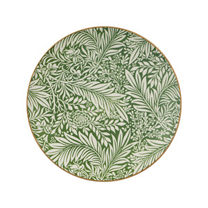Service de table en porcelaine de luxe 20 pièces, tasses et soucoupes en céramique, motif feuille élégant en relief, impression tampon, forêt de saules vertes - Product Image 3