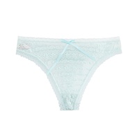 String transparent sexy en dentelle à bulles pour femme, lingerie érotique taille basse, séduisant, en nylon et coton à séchage rapide