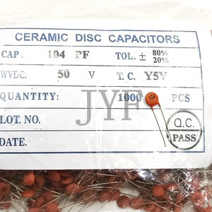 Tụ điện cắm màu vàng đỏ 50V 100V 104pf 103pf 0.1UF 100nf điện dung 15pf 22pf 33pf 470pf 680pf tụ gốm - Product Image 3