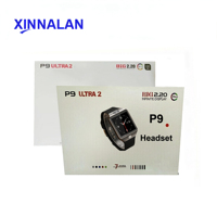 <strong>Best</strong> Seller Smart Watch Headset Assorted 7 Straps Wholesale Sports Wristwatch Gift Set P9 Ultra2