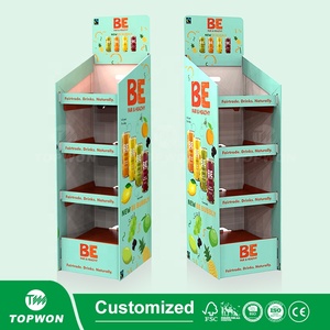 Chất lượng cao siêu thị bán lẻ giấy hiển thị đứng 6 tầng các tông sàn hiển thị đứng các tông sóng Rack hiển thị - Product Image 6