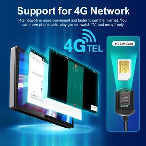 2 Din 9-10 pulgadas pantalla táctil sistema de navegación GPS <span class=keywords><strong>Android</strong></span> coche Radio Multimedia reproductor de vídeo tablero coche estéreo amplificador - Product Image 5