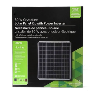 Panneau Solaire Polycristallin 80 Watts, Système Solaire Portable, Énergie Solaire, Alimentation Domestique, Système Solaire MAX-P80W, Panneau Solaire Polycristallin - Product Image 2