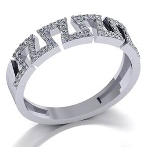 Anillo de Bodas de compromiso de oro de forma redonda brillante con diamantes creados en laboratorio 10K/14K/18K Joyería de diamantes cultivados en laboratorio Natural - Product Image 1