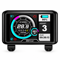 Kit de conversion de moto électrique avec moteur moyeu 5000W, moteur de roue sans balais sans engrenage à enroulement 3T avec contrôleur à écran LCD couleur