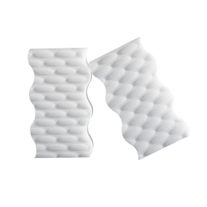 Éponge en mélamine écologique haute densité avec forme personnalisée, points ovales en relief, design ondulé pour effaceur, pour l'élimination des taches de cuisine - Product Image 4