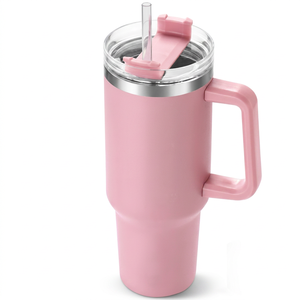 40oz Stainless Steel Travel Tumbler with Handle Large Capacity <b>Portable</b> <b>Vacuum</b> Flask 6-12 Hours Thermal Insulation - Product Image 1