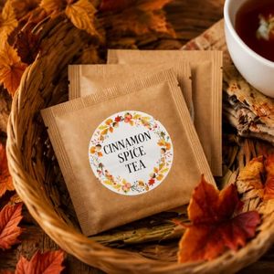 Étiquettes de remerciement pour l'automne, autocollants ronds en papier auto-adhésifs pour emballages cadeaux et artisanat, design écologique - Product Image 4