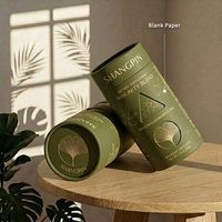 Emballage personnalisé en tube de papier pour compléments alimentaires avec couvercle ajusté, écologique, biodégradable, de qualité alimentaire