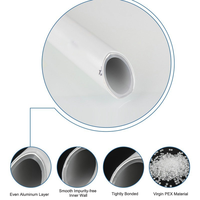 Tuyau composite aluminium-plastique résistant aux hautes températures, tuyau multicouche en aluminium, tuyau PEX-AL-PEX pour gaz