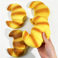 Jouet en peluche en forme de corne de cerf en PU, à récupération lente, accessoire de cuisine, cadeau pour enfants