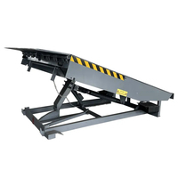 Niveleur de quai hydraulique électrique fixe pour parc logistique, plateforme de déchargement de conteneurs 6-10T