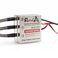CM6 90 Degree Spark Plug Cap RCEXL B-03 Radial Engine CDI untuk Model Gas 3-Silinder 6V-12V Pengaturan Waktu Otomatis