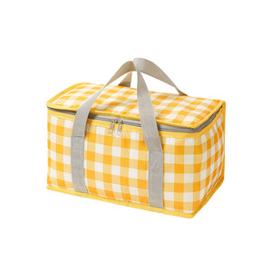Sac de pique-nique grande capacité, isotherme, à motif à carreaux, pour le camping en plein air, les voyages - Product Image 5