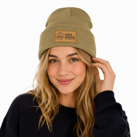 Bonnet de ski unisexe en acrylique de qualité supérieure, style streetwear, pour sports d'hiver, avec logo personnalisé en dessin animé et broderie 3D, bord côtelé